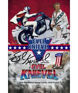 1974 Evel Knievel Orange County Jump Poster! Rare Original Daredevil Stu... - $1,005.12 CAD