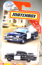 2019 Matchbox #43 Mbx Rescue 15/20 59 Dodge Coronet Police Car Chief Black-White - $12.00