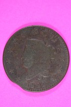Clipped Planchet Mint Error 1822 Large Cent Coronet Head N-9 R5 Rare Coi... - $109.48 CAD
