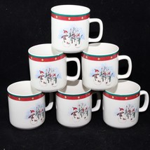 Royal Seasons Snowmen Xmas Cups Mugs Lot of 6 - $12.73