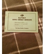 VINTAGE GATES RUBBER CO.Battery Service Contract Certificates Book New V... - $102.52 CAD