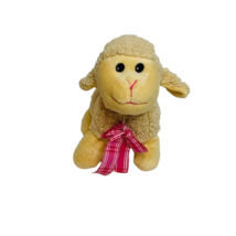 Inter American Products Tan Baby Lamb Sheep Plush Stuffed Animal Lovey 9&quot; - £8.01 GBP