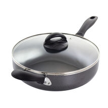 Oster Clairborne 10.25 Inch Aluminum Sauté Pan with Lid in Charcoal Grey - $54.07