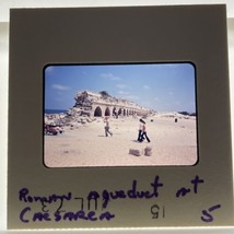 35mm Slide Roman Aqueduct At Caesarea 1973 Tourist Photo - £9.83 GBP