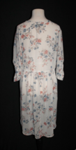 Torrid Lexie Sheer Floral Chiffon Tunic Blouse Size 00 M/L Ivory High Low Hem - £17.57 GBP