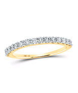 0.50 Cttw Round Diamond Wedding Anniversary Womens Band 14k Yellow Gold ... - $975.86 CAD