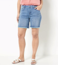 Laurie Felt Daisy Denim Weekender Shorts- Light Vintage, Regular 12 - £25.32 GBP