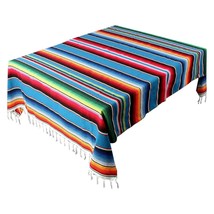 59 X 84 Inch Mexican Tablecloth Mexican Serape Blanket For Mexican Party... - $43.99