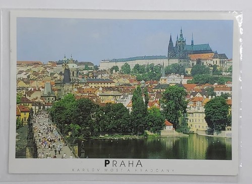 Postcard Praha Karluv Most A Hradcany Czech Republic Posted 2002 Writing... - $5.75