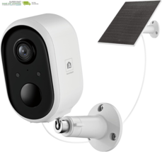 Solar Security Camera Outdoor Wireless, 2K Color Night Vision, Battery P... - $92.71 CAD