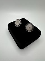 Vintage Silver Filigree Star Cufflinks 2.6cm - $16.83