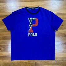 Polo Ralph Lauren T-Shirt Men's XL Classic Fit USA Big "P" Logo Crewneck - £18.49 GBP
