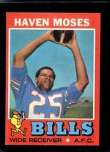 1971 TOPPS #112 HAVEN MOSES EX BILLS *X40996 - $1.96