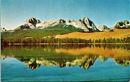 Sawtooth Mountains Little Redfish Lake Idaho ID UNP Sierra Club Chrome Postcard - £3.91 GBP