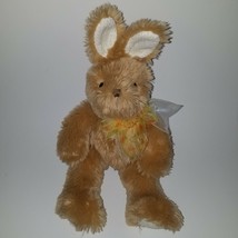 Brown Bunny Rabbit Plush Stuffed Toy Walmart Easter Yellow Polka Dot Bow Carrot - £19.35 GBP