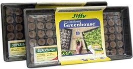 SEED STARTER KIT JIFFY SEEDLING Tray 72 Peat Pellet Greenhouse Propagati... - $39.98