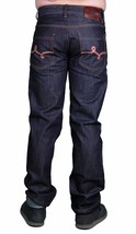 LRG Uomo di Ricerca Collezione Beau Basso Crudo Indaco Scuro Vero Dritto Jeans - £32.03 GBP+