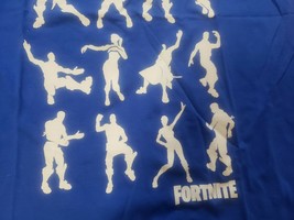 Fortnite Game Boys XL Shirt Royal Blue Dance Moves New w/ tag FREE Shipping - £8.21 GBP