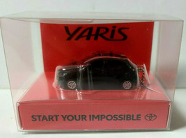 Toyota Yaris Led Light Keychain Black Model Car Japan Mini Car - £17.46 GBP