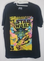 Star Wars T Shirt The Mighty Vader Comic Book Cover Mens Size Large Black - £8.75 GBP