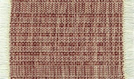 Artisan Handwoven Dollhouse Rug 4&quot;x6&quot; Burgundy Rag #44, Cotton - £23.99 GBP