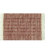 Artisan Handwoven Dollhouse Rug 4&quot;x6&quot; Burgundy Rag #44, Cotton - €26,67 EUR