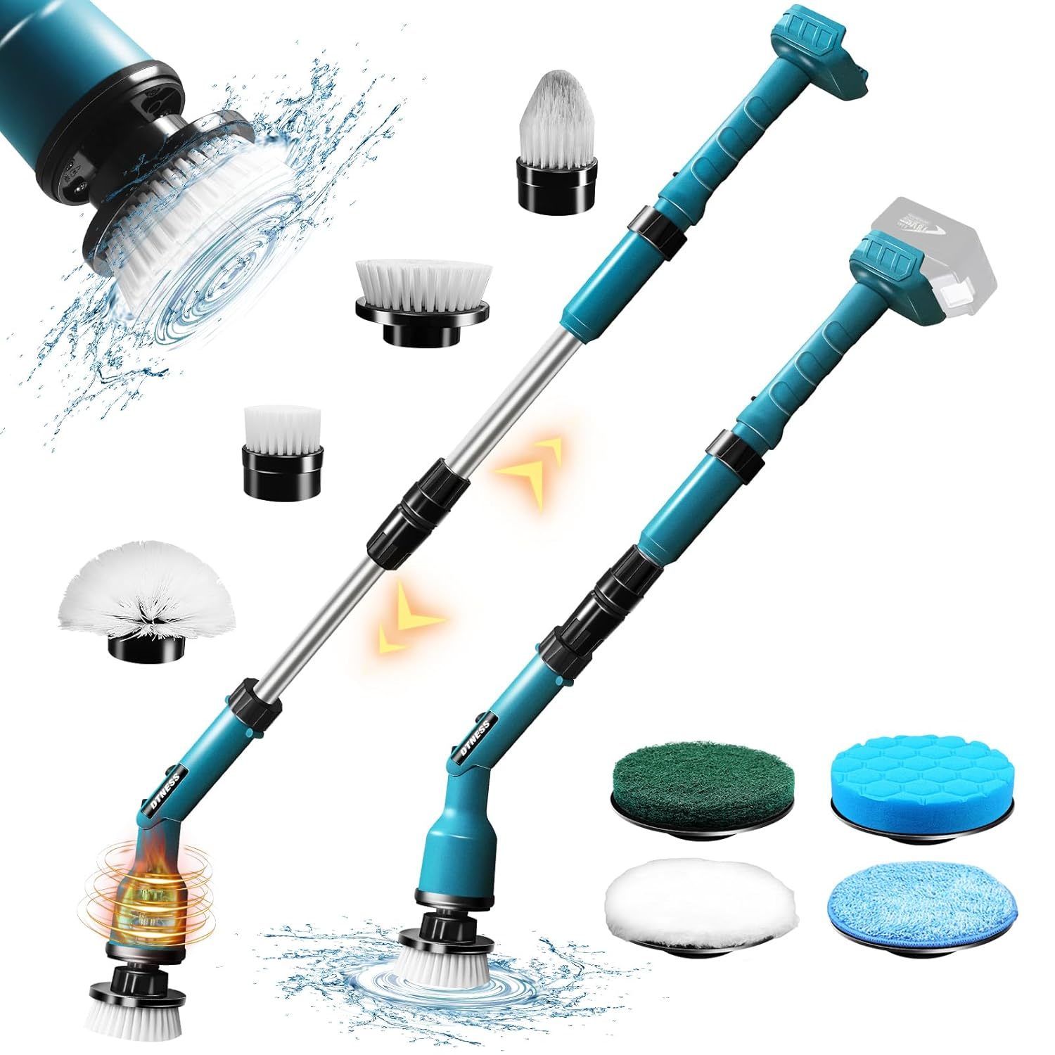 Electric Spin Scrubber For Makita 18V, Cordless ?Shower Cleaner With Free Adjust