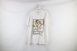 Vtg 90s Streetwear Mens XL Spell Out Bloomies Bloomingdales T-Shirt White USA - £39.52 GBP