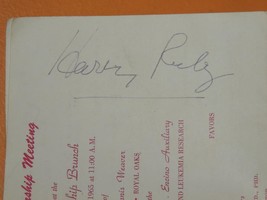 Harry Ruby autograph June 7 Coconut Grove 1965 Women Against Cancer Invi... - $42.74
