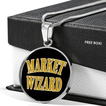 Market Wizard Circle Necklace Stainless Steel or 18k Gold 18 - £33.44 GBP+
