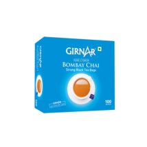 Girnar Bombay Chai Strong Black Tea Bags (100 Tea Bags) - £15.68 GBP