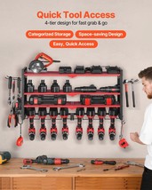 VEVOR Power Tool Organizer Wall Mount 4-Layer Drill Storage Rack 8 Drill... - $2,178.89 MXN