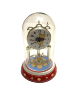 Disney Winnie The Pooh Anniversary Clock Revolving Bees Pendulum Glass Dome - $49.50