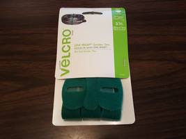 VELCRO Brand - One Wrap Graden Ties - 23&quot; x 7/8&quot; - Green - Pack of 3 - £6.04 GBP