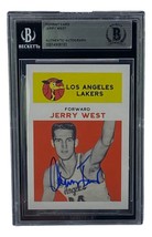 Jerry West Firmado La Lakers Reimpresión 1961 Fleer Carta Rookie #43 Bas - £92.70 GBP
