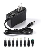 8 Tip AC Adapter, 12V,2A,AC Charger/Power Adapter 6ft Cord - £6.91 GBP
