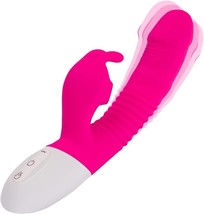 Binaural Rabbit Vibrator, Licking G-Spot Stimulation Adult Toy 9.0 Inches Pink - £15.28 GBP