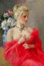 hand-painted Oil Painting Kstantin Razumov,Girl Modern Abstract On Canvas 028 - £54.08 GBP