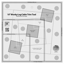 Creative Grids 10in Wonky Log Cabin Trim Tool - CGRJAW13 - £48.76 GBP