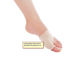 Pair Bunion Big Toe Protector Fabric w/ 5mm Thick Gel Foot Sleeve Reliev... - £8.37 GBP