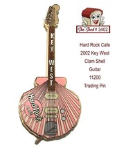 Hard Rock Cafe 2002 Key West Clam Shell Guitar 11200 Trading Pin - $14.95