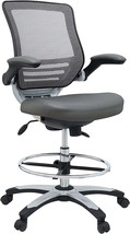 Modway EEI-211 Edge Drafting Chair - Reception Desk Chair - Flip-Up Arm Drafting - £167.82 GBP
