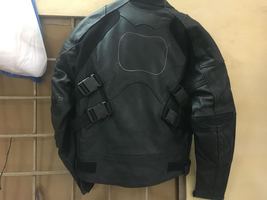 Mens Biker Black Motorbike Racing Zipper Style Genuine Leather Spectator Jacket - £127.88 GBP