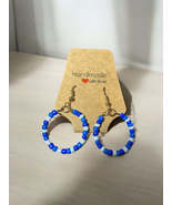 Blue and White Earrings - $5.99