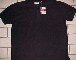 Crossbow Women Ladies Black Poly-Cotton Blend Polo Shirt L NWT New - £12.05 GBP