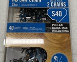 10&quot; TriLink Saw Chain S40 25cm Fits Echo Poulan Husqvarna 3/8&quot;LP .050&quot; 2... - £7.12 GBP