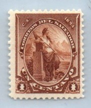 1894 El Salvador Stamp - Liberty, 1c, SC#91 E85 - £1.11 GBP