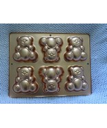 Wilton TEDDY BEARS 6 Cavity 4.25x4.5&quot; Copper Cake Pan (2105-4948, 2004) - $221.73 MXN