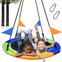 40 Inch Saucer Tree Swing Flying 660Lb Weight Capacity 2 Added Hanging S... - $78.87