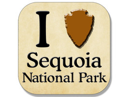 4&quot; i love heart sequoia national park arrowhead sticker made in the usa - £13.57 GBP
